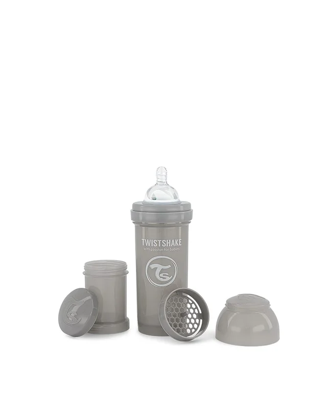 Twistshake Anti-kolik Sutteflaske Grå 260 ml, Børn & Forældre, Sutteflasker & Tilbehør, Sutteflasker