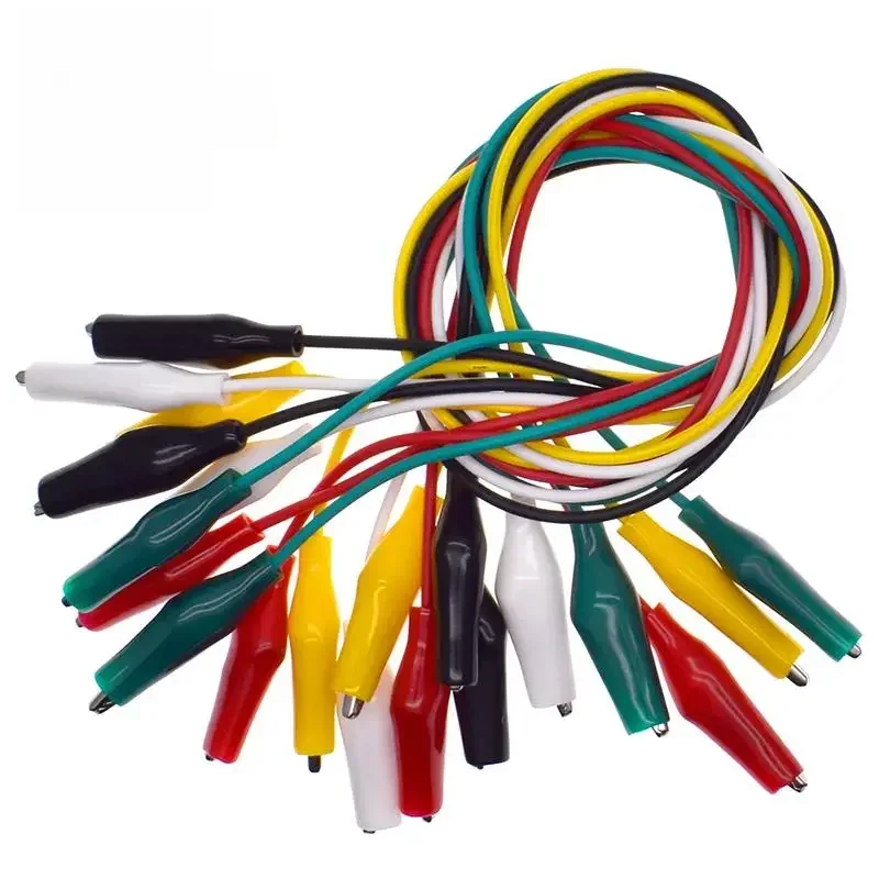AliExpress - 1Set/10PCS Alligator Clips Elektrische DIY Meetsnoeren Alligator Double-ended Krokodil Clips Roach Clip Test Jumper draad 46CM