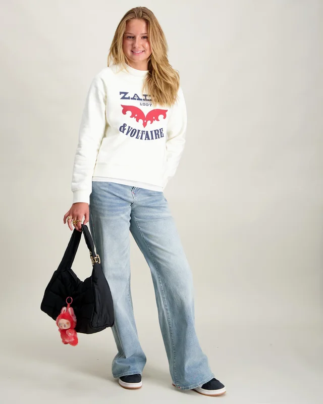 Zadig&Voltaire SWEATSHIRT Hvit Genser Jente - Kids Brand Store