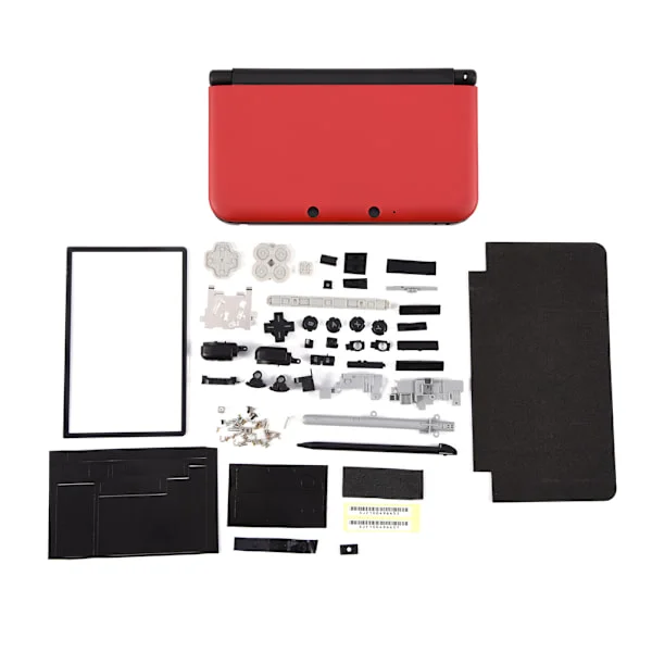 Complete Housing Case Shell Repair Parts Full Replacement Kit for Nintendo 3DS XL Red