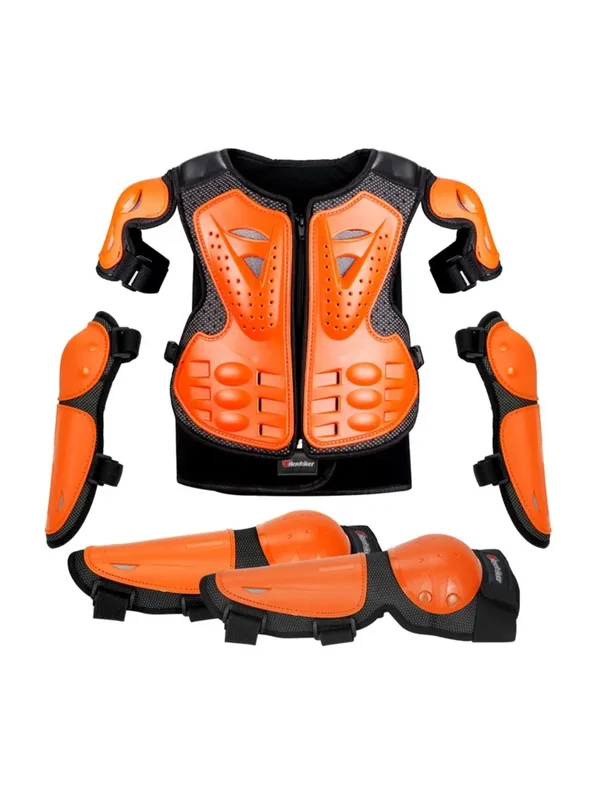 AliExpress - Nouveaux enfants Moto armure gilet Protection Motocross corps armure veste Armures de Protection équitation genouillères Moto armure 