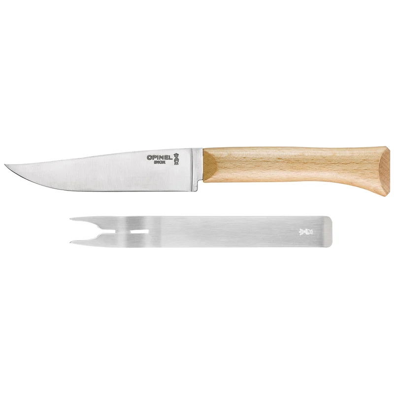 Opinel Ostesett, kniv + gaffel' - 'Tre/stål