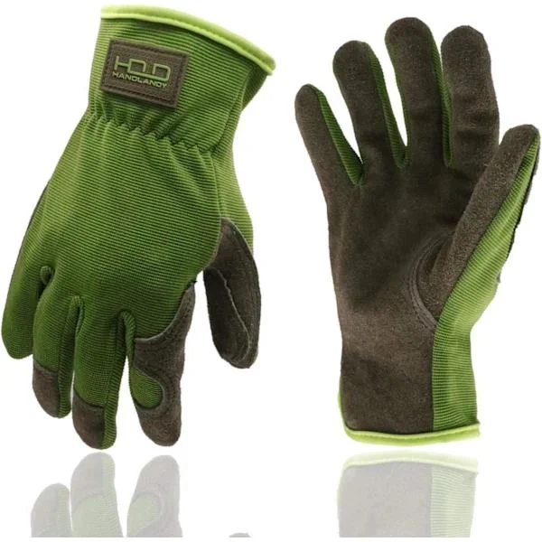 Leather Garden Gloves, Driver Mechanic Tool Gloves - Premium Split Leather (XL) xl xl