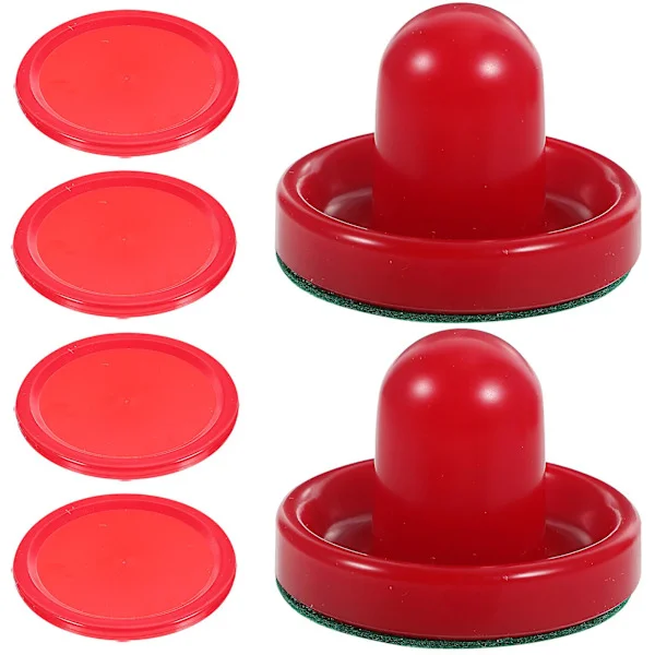 8 stycken 76 mm Air Hockey Pushboard Ishockeyersättning kompatibel med Spelbord målvakt huvud kit Air Hockey utrustning tillbehör (röd)