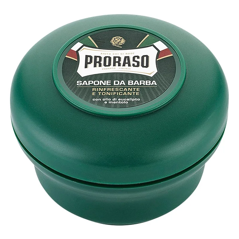 Proraso Barbersæbe i skål, Eucalyptus & Menthol, 1, Mænd, Barbering, Skum, Sprit & Gel