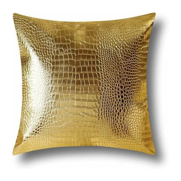 Putevar Sofa Hjemmeinnredning Kunstskinn Putetrekk Farge Gull 45x45cm