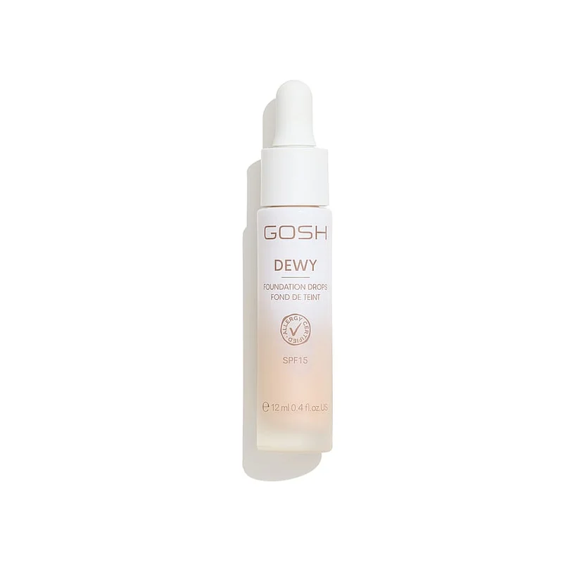 Gosh Copenhagen DEWY Foundation Drops 002 Porcelain, Makeup, Ansigt, Foundation