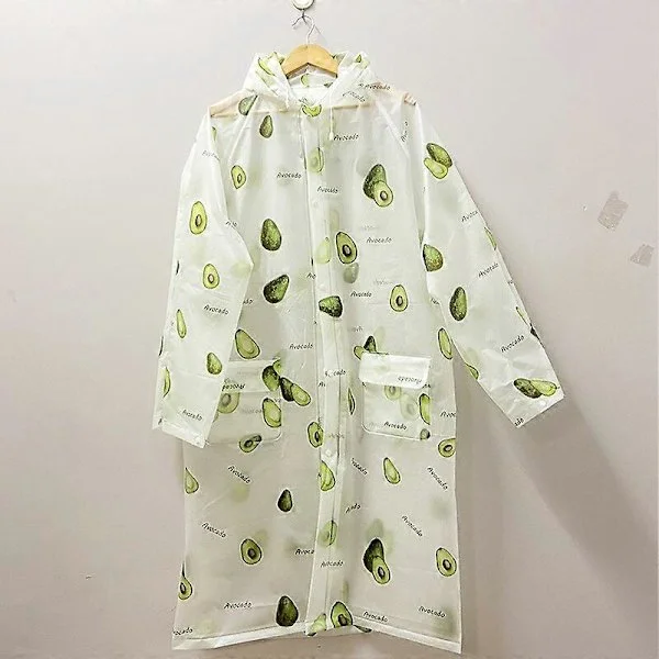 Fodaftryk regn Fortykket Ridning rejse mode EVA Lomme Poncho Regntøj regnjakke gennemsigtig regnfrakke dame regnponcho Regnsæt