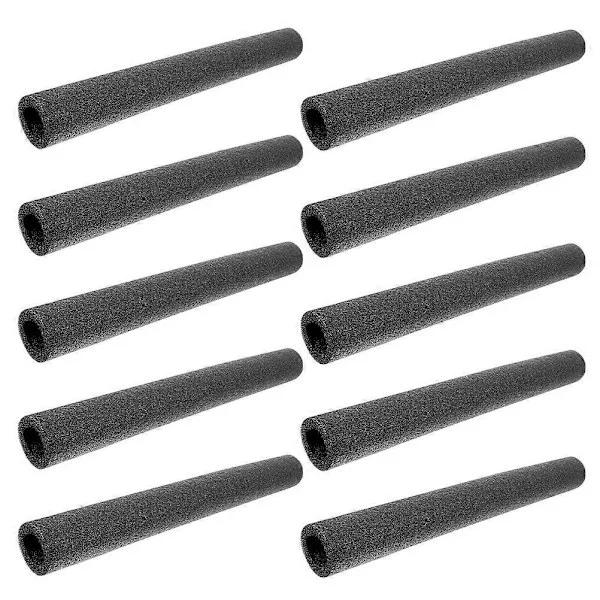 [KK] Pool Noodles Jumbo Rørisolering Skumrør Kompatibel med Strandpool Lastpolstring Udendørs Brug Sort 40cm x 4.5cm 10 Stk.