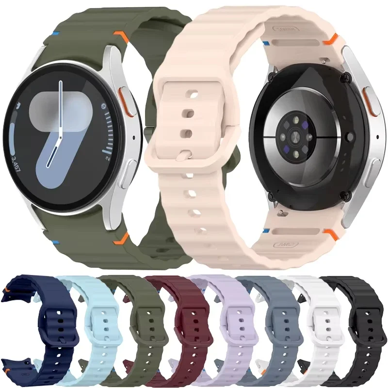 AliExpress - Bracelets officiels pour Samsung Galaxy Watch 7/FE/6/5/4 44mm 40mm 5 Pro 45mm 46mm, Bracelet de sport correa Galaxy Watch 6 Classic Band