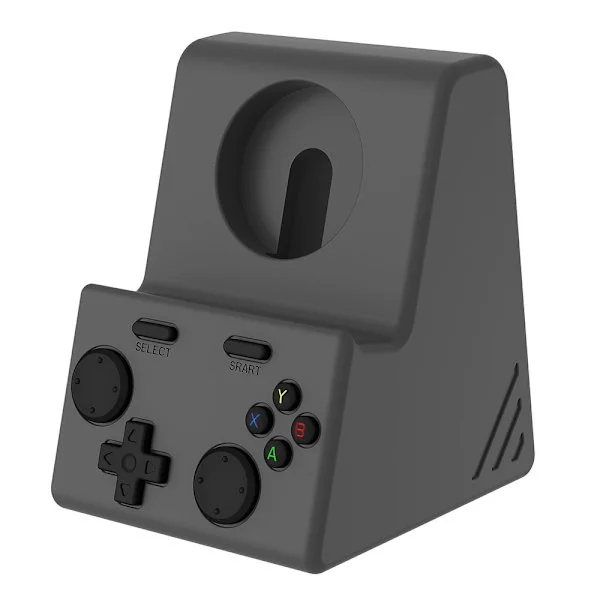 Klokkeladestativ for Apple Watch, silikonmateriale (grå)