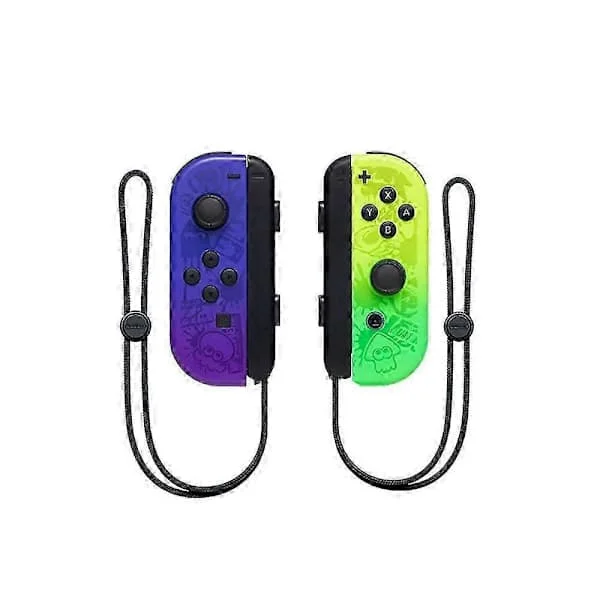 Joycon Trådløs Håndkontroll for Nintendo Switch, Støtter Vekkerfunksjon, Venstre Høyre Fjernkontroll med Håndleddsrem