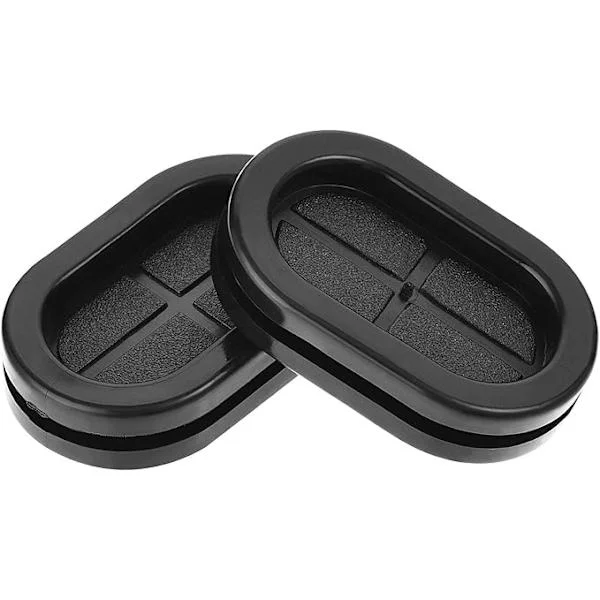 Gummi Kabelgenomföring Oval Ögla Dubbelsidig Support Dimension 35 x 20mm Gummi Kabelgenomföring Skydd 4st