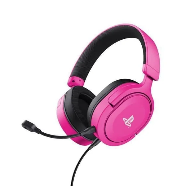 Trådbundet gaming headset - Trust Gaming - GXT 498P Forta - Officiell PlayStation PS5 PS4 - Högtalare 50 mm - Brusreducerande mikrofon