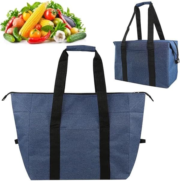 Foldable Cooler Bag - 20L - Multifunctional Insulated PEVA - Shopping Bag - Insulation Bag - for Grilling, ...