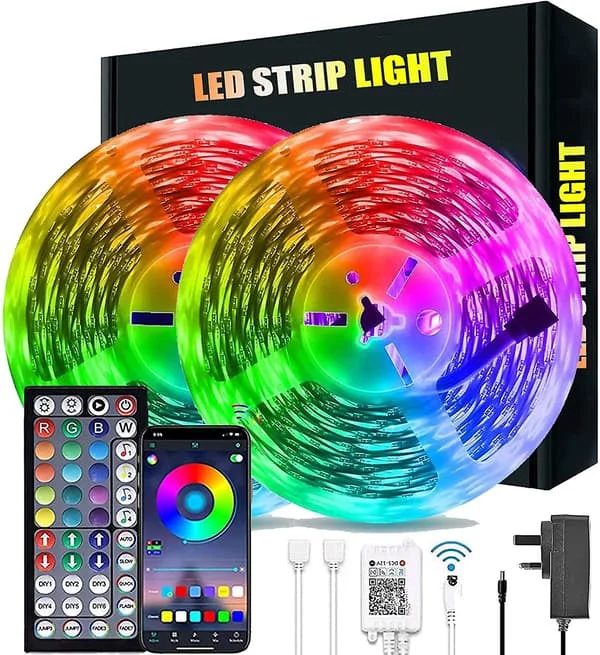 20m LED-lys Bluetooth RGB-lys LED-båndlys