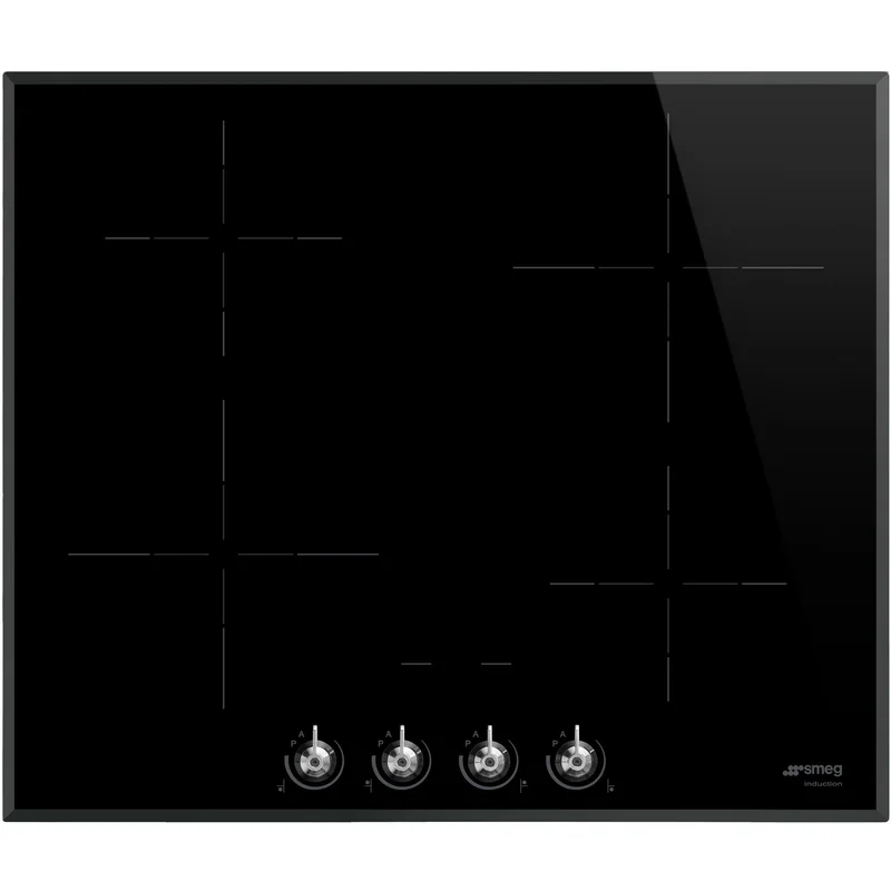 Smeg 60 cm Classic Induktionshäll med Ram, Svart | Vitvaror > Induktionshällar > Induktionshäll | Bagaren och Kocken
