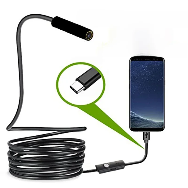 AliExpress - Typ-C Android USB Endoskop Kamera 7,0 mm Hartkabel PC Android Telefon Endoskop Rohr Typ C Endoskop Inspektion Mini Kamera