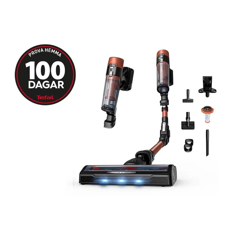 Tefal - Ledningsfri støvsuger Tefal 10.80 Animal Rød
