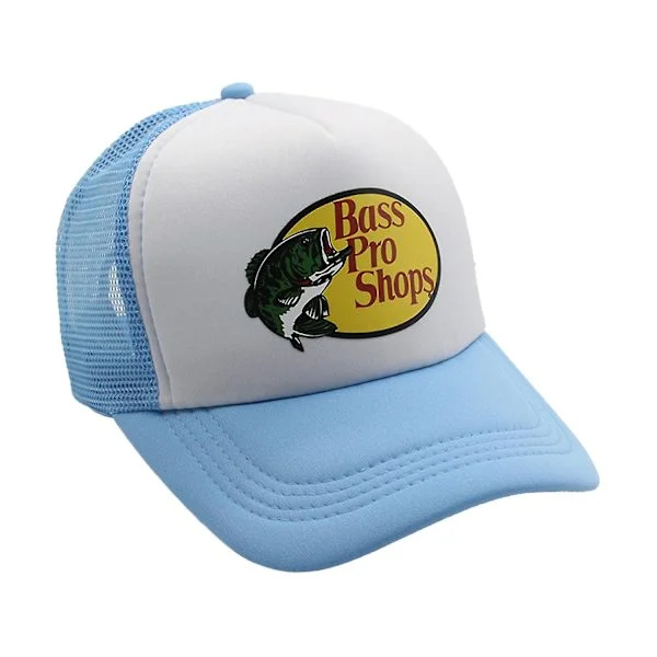 Bass Pro Shop Outdoor Cap Trucker-lippalakki verkko - Miehet ja naiset Yksi koko sopii kaikille Snapback-kiinnitys Metsästykseen ja kalastukseen 