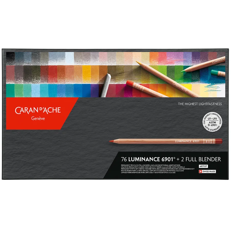 Caran d'Ache Luminance 6901 Farveblyanter sæt 76 stk
