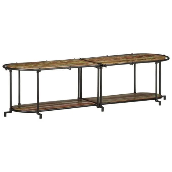 vidaXL TV-möbel 160x42x40 cm av återvunnet massivt trä, TV-bänk, hifi-möbel, TV-konsol, TV-skåp, mediabänk, 4013493