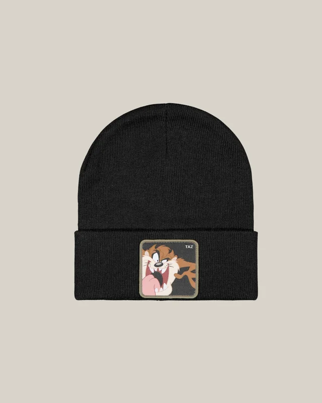 Capslab Looney Tunes Taz Black Beanie Capslab Svart Hatter Gutt - Kids Brand Store