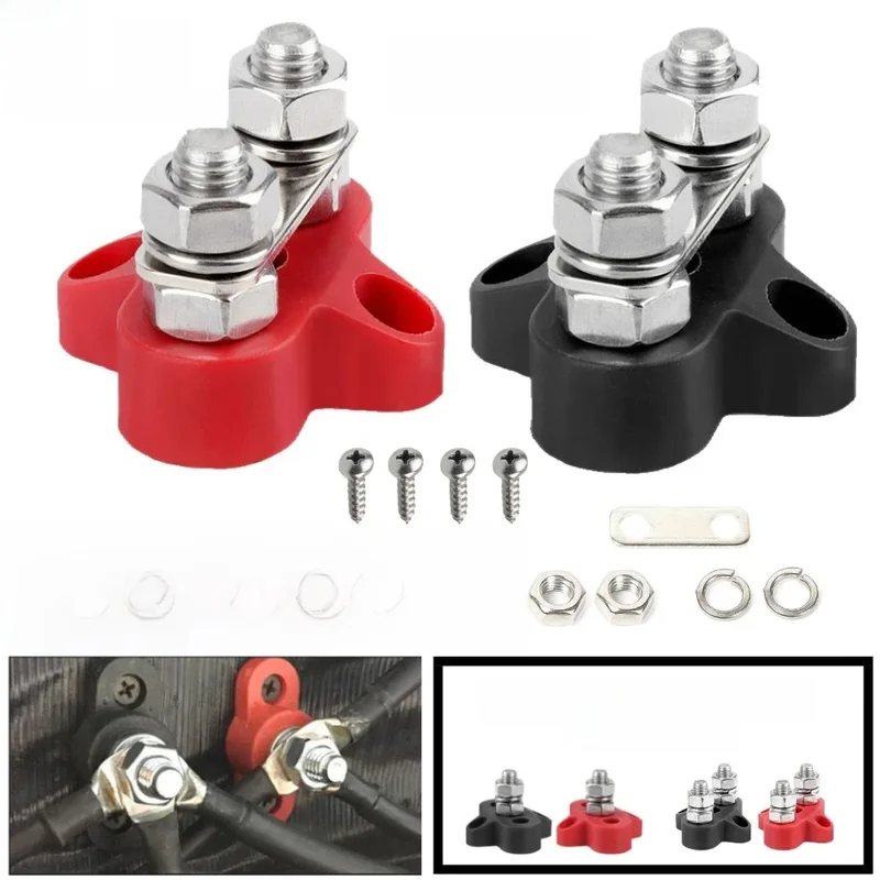 AliExpress - M6 M8 M10 Busbar 12V Anschlussklemmen Busbar 12V 5/16" 1/4" Negativ Hochleistungs-Stromverteiler für LKW, Wohnmobil, Boot