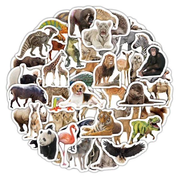 Animal Sticker Pack - Cute and Waterproof Stickers for Kids and Adults