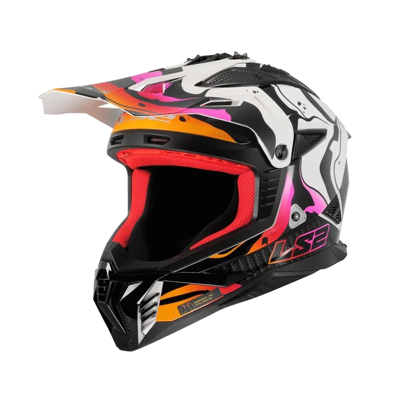 Casco MX LS2 MX708 Fast II Blanco lavado brillante M