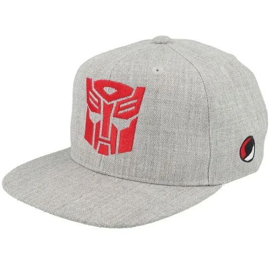 Transformers - Grey snapback Czapka Z Daszkiem - Kids Autobots Logo Heather Grey Snapback @ Hatstore