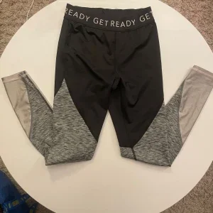 Svarta och grå träningsleggings H&M