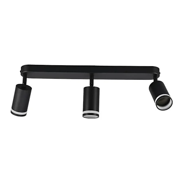 3-armet Taklampe Svart GU10 Taklampe Spotlights LED Moderne Taklampe for Kjøkken Gang Soverom Uten Lyskilde_TF_TF Brun uten lyskilde-3-armet