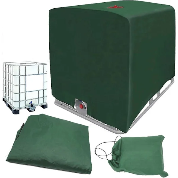 Vesisäiliön suojapeite IBC-säiliön peite Foliopeite Aurinkosuoja Huppu 1000L 275 Gallonan suojapeite suojahuppu IBC-säiliökontille rai