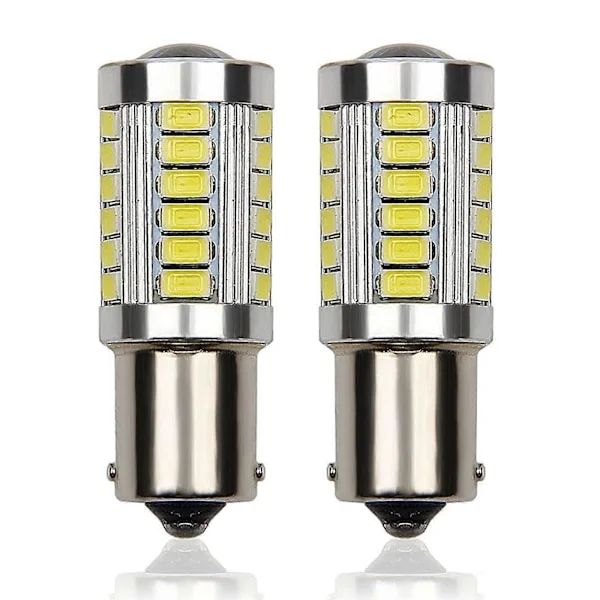 P21w 1156 Ba15s LED-pære 6000K Hvit 6W 24-SMD 3030 12V-24V For RV-lys Ryggelys Revers Halelys Blinklys DRL (FMY)