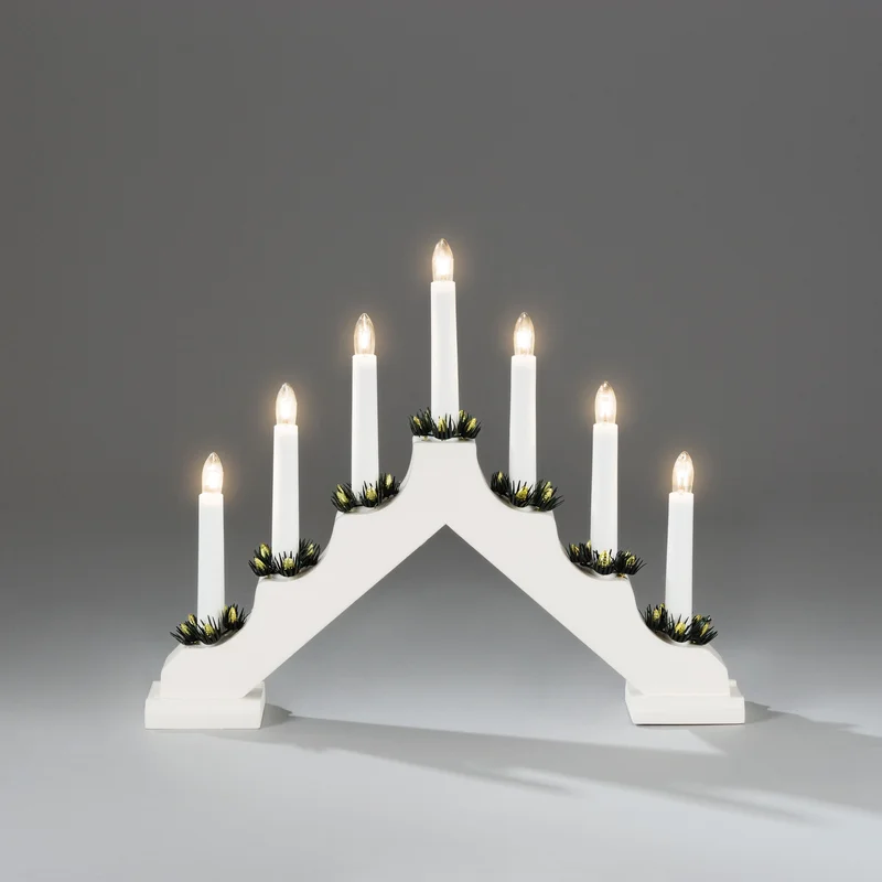 Konstsmide 2262-210LB Adventsljusstake 7 ljus, Belysning