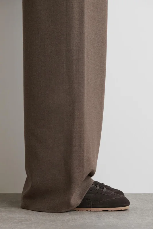 COS Minimal Pony-Hair Trainers in Brown - Women