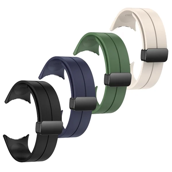 SKALO Silikonarmband metallspänne Google Pixel Watch / Pixel Watch 2 - Fler färger