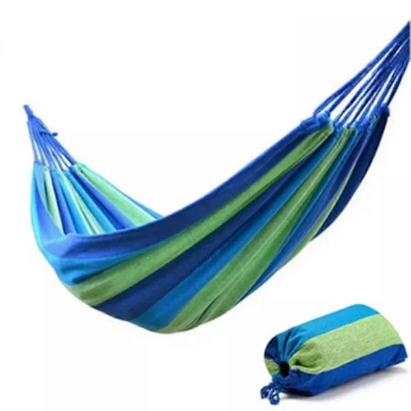 Hammock Garden Cotton Hammock Portable Hammock 1 Person Hammock Outdoor Leisure Hammock For Camping Outdoor/Indoor Multicolored Optional