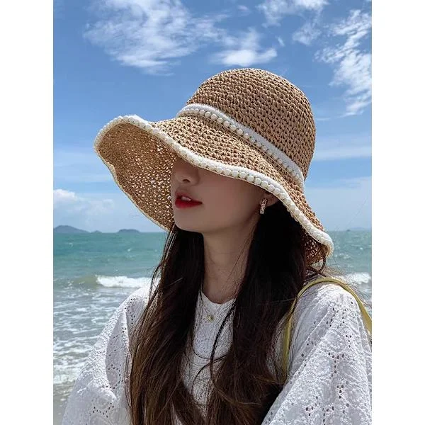 Women's Straw Hat, Women's Sun Hat, Women's Straw Hat, Handmade B