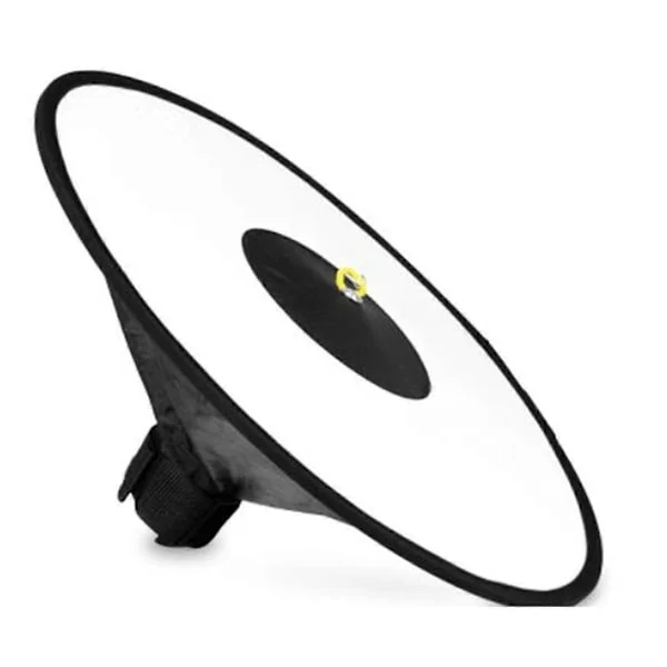 Universal 44cm Rund Flash Softbox Portabel Vikbar Stil Speedlite Diffusor Reflektor Rem för Kamera Flash
