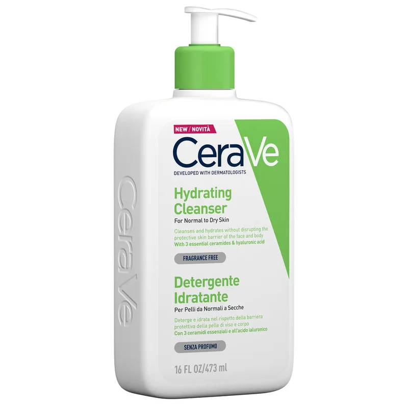 CERAVE Detergente Idratante 473ml - Gel detergente viso