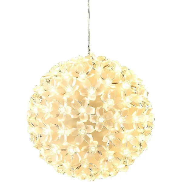 【14 år】100 LED Lys Ball Lys Ball Varm Hvit Juledekorasjon Ball Julelys Ca. 15 cm (LGL)