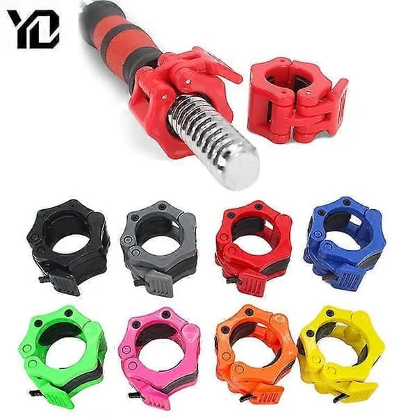 2 st/lot Skivstångslås 25mm 28mm 30mm 50mm Skivstångshylsa Clip Hantellås Tyngdlyftning Skivstångsklämmor Fitness Kroppsbyggning Svart-30mm