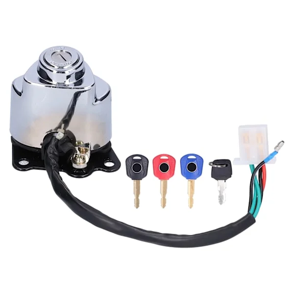 Honda Shadow VT600 VT400 VT750 Steed VLX 400 Motorcycle Ignition Switch with 3 Colored Keys