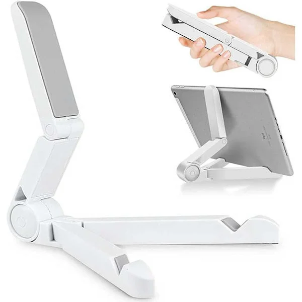 Adjustable Tablet Stand and Tablet Holder, Portable Tablet Stand for iPad, Samsung Galaxy and Kindle Fire Tablets