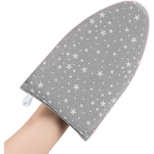 Steam Glove Heat Resistant Mitten, Steaming Accessory for Clothes, White Star