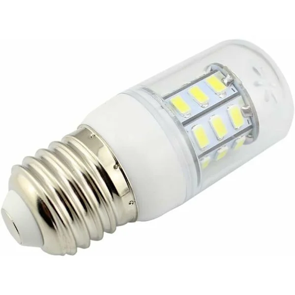 HHF LED-pærer, 1-pak LED majspære E27 5W 12V 24V Klar og frostet energibesparende pære 5730 27 LED 86-265V 12 til 24 Volt Lamper HIASDFLS
