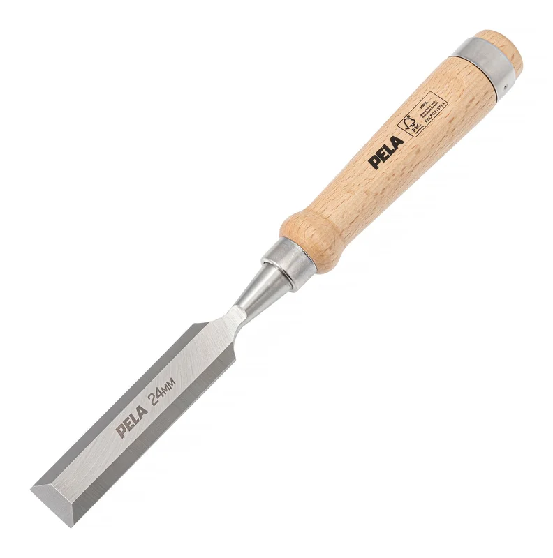 PELA 548294 Stämjärn med trähandtag 24 mm, Handverktyg