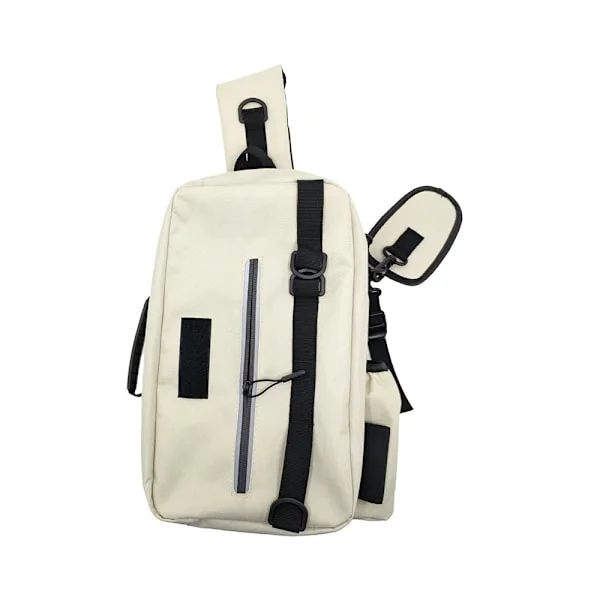 Multifunctional Outdoor Fishing Bag - Waterproof Waist Bag for Fishing Rod and Fishing Gear White White